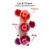 KISS & BLOOM Doğal Görünümlü Dudak ve Yanak Renklendirici Lip & Cheek Pink 11 ml